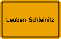 City Sign Leuben-Schleinitz