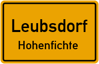 Heimstraße in LeubsdorfHohenfichte