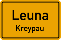 Wüsteneutzscher Straße in LeunaKreypau