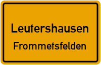 Straßenverzeichnis Leutershausen Frommetsfelden