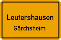 Straßenverzeichnis Leutershausen Görchsheim