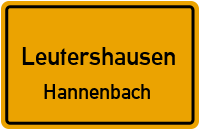 Straßenverzeichnis Leutershausen Hannenbach