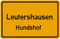 Straßenverzeichnis Leutershausen Hundshof