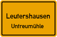 Straßenverzeichnis Leutershausen Untreumühle