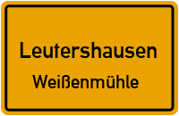 Straßenverzeichnis Leutershausen Weißenmühle