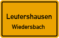 Hauptstraße in LeutershausenWiedersbach