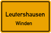 Straßenverzeichnis Leutershausen Winden