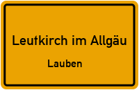 Straßenverzeichnis Leutkirch im Allgäu Lauben