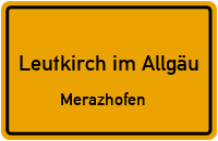 Waltershofer Straße in 88299 Leutkirch im Allgäu (Merazhofen)