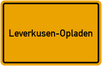 City Sign Leverkusen-Opladen