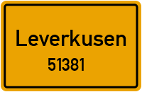 Straßen in 51381 Leverkusen