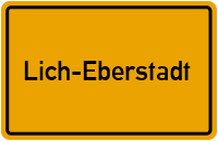 Ortsschild Lich-Eberstadt