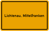 City Sign Lichtenau, Mittelfranken