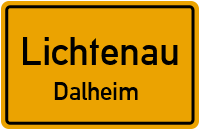 Fürstenberger Straße in LichtenauDalheim