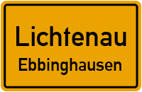 Ortbergstraße in LichtenauEbbinghausen