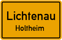 Schulstraße in LichtenauHoltheim