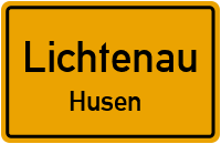 Burgstraße in LichtenauHusen