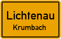 Hohlweg in LichtenauKrumbach