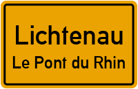 Werner-Wild-Straße in LichtenauLe Pont du Rhin