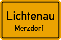 Untere Dorfstraße in LichtenauMerzdorf
