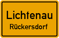 Straßen in Lichtenau Rückersdorf
