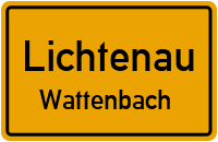 Straßen in Lichtenau Wattenbach