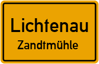 Straßen in Lichtenau Zandtmühle
