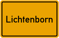 Üttfelder Straße in Lichtenborn