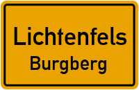 Bahnhofsplatz in LichtenfelsBurgberg