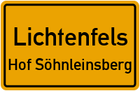 Hof Söhnleinsberg in LichtenfelsHof Söhnleinsberg