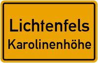 Straßenverzeichnis Lichtenfels Karolinenhöhe