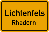 Parkstraße in LichtenfelsRhadern
