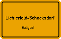 Am Bahnhof in Lichterfeld-SchacksdorfSallgast