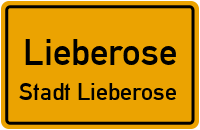 Busspur in 15868 Lieberose (Stadt Lieberose)