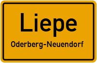 Straßen in Liepe Oderberg-Neuendorf