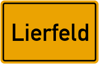 Ortsschild von Gemeinde Lierfeld in Rheinland-Pfalz