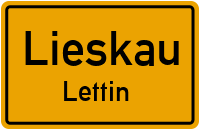 Kirchstraße in LieskauLettin