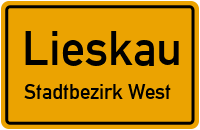 Hallgrundstraße in LieskauStadtbezirk West