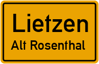 Bahnhofstraße in LietzenAlt Rosenthal