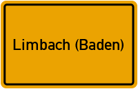 Ortsschild von Gemeinde Limbach (Baden) in Baden-Württemberg