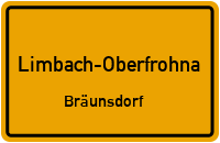 Obere Dorfstraße in Limbach-OberfrohnaBräunsdorf