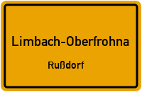 Hohe Straße in Limbach-OberfrohnaRußdorf