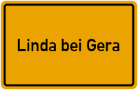 Ortsschild Linda bei Gera