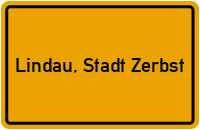 Ortsschild Lindau, Stadt Zerbst