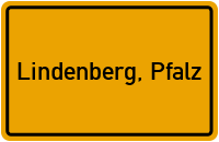 City Sign Lindenberg, Pfalz