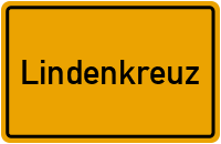 Ortsschild von Gemeinde Lindenkreuz in Thüringen