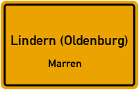 Mühlenweg in Lindern (Oldenburg)Marren