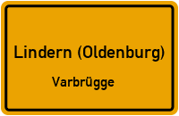 Dorfstraße in Lindern (Oldenburg)Varbrügge