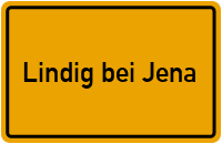 City Sign Lindig bei Jena