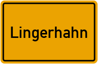 Ortsschild von Gemeinde Lingerhahn in Rheinland-Pfalz